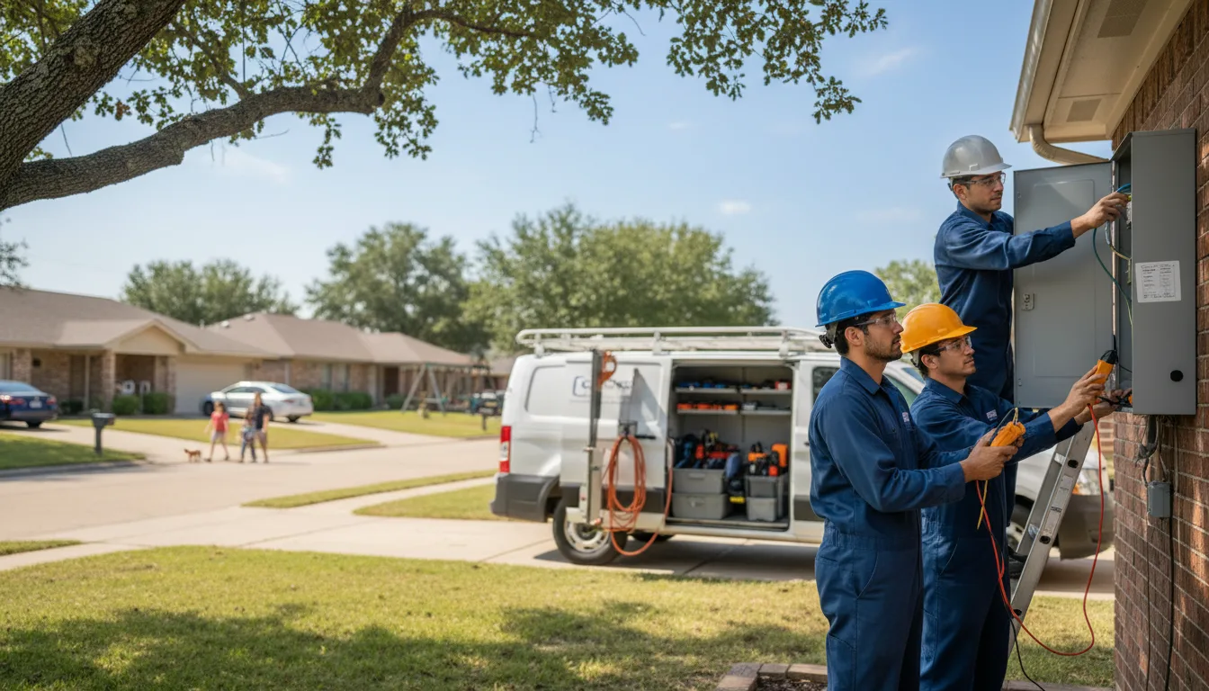 Certified electrician providing emergency electrical services in Lafferty, OH